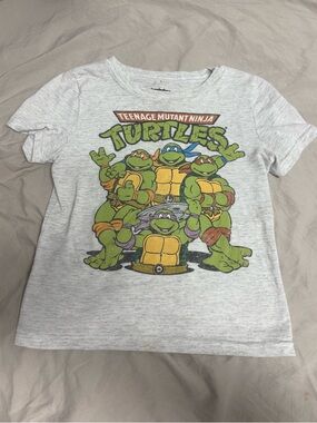 Teenage Mutant Ninja Turtles Graphic Kids Tee - Light Gray